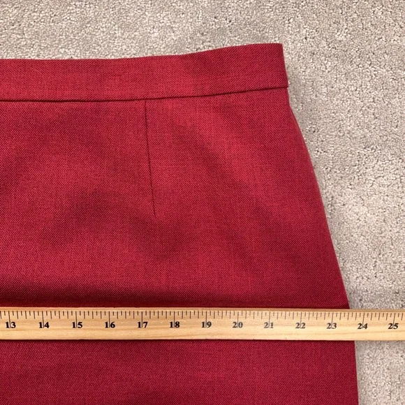 Le Suit Skirt Set Womens 18W Red Monochromatic Layered Professional Church 2pc - Picture 12 of 15